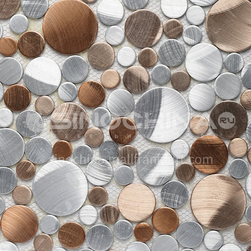 Aluminum (round) metal mosaic